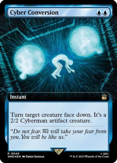 Cyber Conversion Extended Art Surge Foil Universes Beyond: Doctor Who Magic card