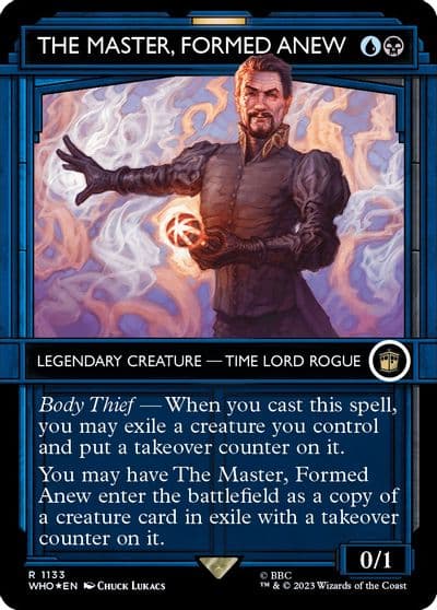 The Master Formed Anew Showcase Surge Foil Universes Beyond: Doctor Who Magic card
