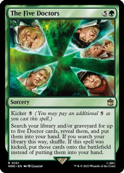 The Five Doctors Universes Beyond: Doctor Who Magic card