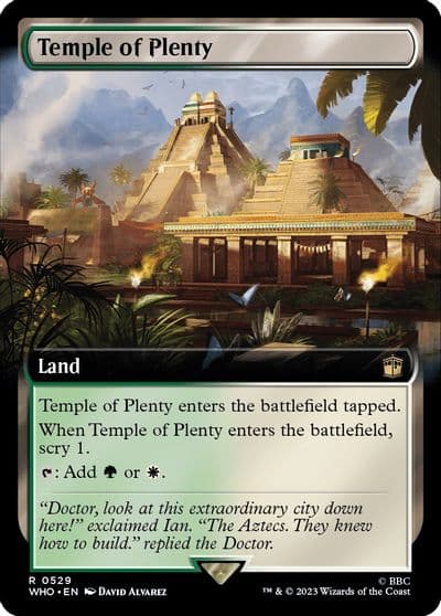 Temple of Plenty Extended Art Universes Beyond: Doctor Who Magic card