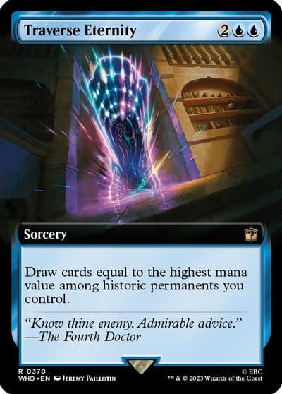 Traverse Eternity Extended Art Universes Beyond: Doctor Who Magic card