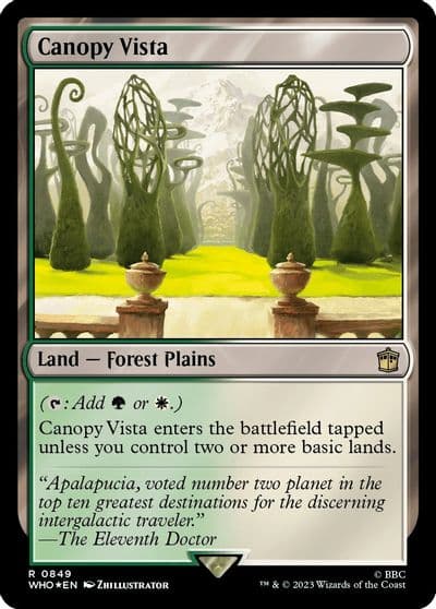 Canopy Vista Surge Foil Universes Beyond: Doctor Who Magic card