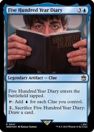 Five Hundred Year Diary Surge Foil Universes Beyond: Doctor Who Magic card