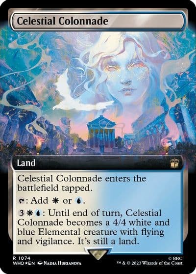 Celestial Colonnade Extended Art Surge Foil Universes Beyond: Doctor Who Magic card