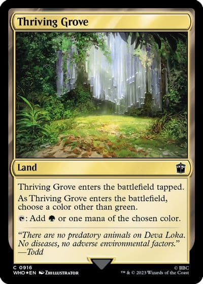 Thriving Grove Surge Foil Universes Beyond: Doctor Who Magic card