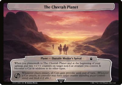The Cheetah Planet Planechase: Universes Beyond: Doctor Who Magic card