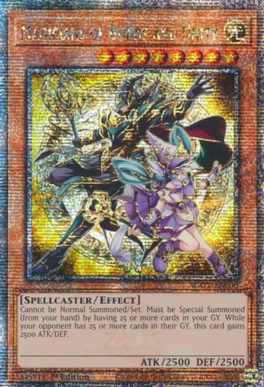 Magicians of Bonds and Unity Quarter Century Secret Rare Age of Overlord Yu-Gi-Oh! card