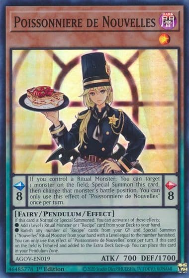 Poissonniere de Nouvelles Age of Overlord Yu-Gi-Oh! card