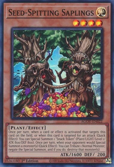Seed Spitting Saplings Age of Overlord Yu-Gi-Oh! card