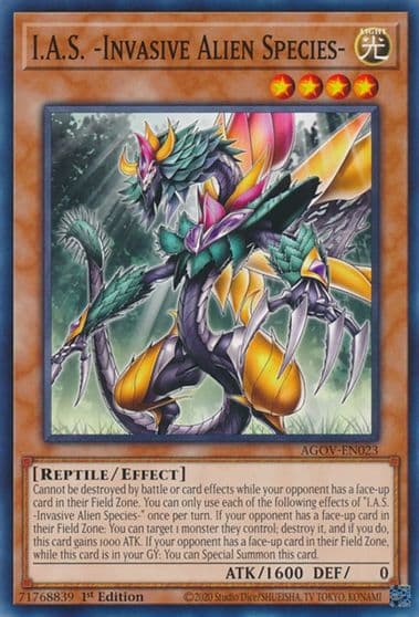 IAS Invasive Alien Species Age of Overlord Yu-Gi-Oh! card