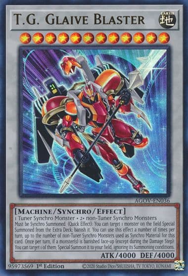 TG Glaive Blaster Age of Overlord Yu-Gi-Oh! card