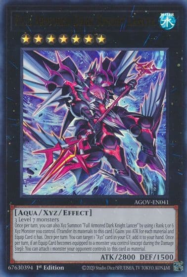 Full Armored Dark Knight Lancer Age of Overlord Yu-Gi-Oh! card