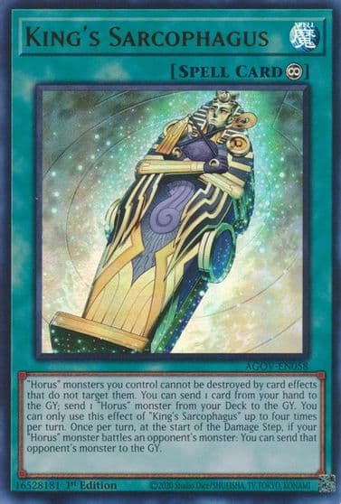 Kings Sarcophagus Age of Overlord Yu-Gi-Oh! card