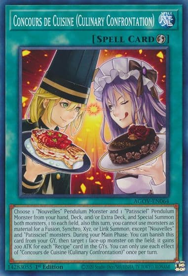 Concours de Cuisine Culinary Confrontation Age of Overlord Yu-Gi-Oh! card