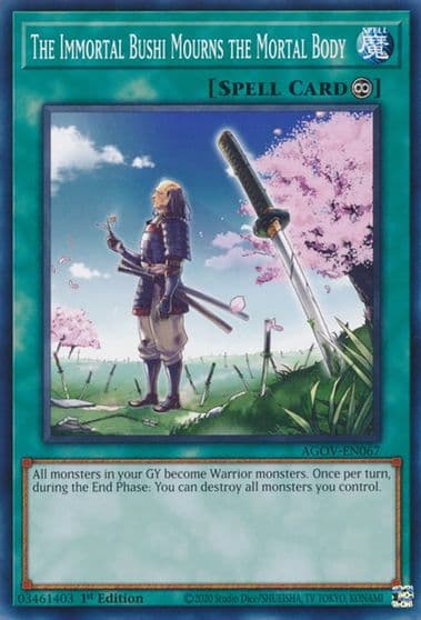 The Immortal Bushi Mourns the Mortal Body Age of Overlord Yu-Gi-Oh! card