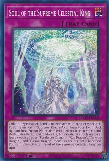 Soul of the Supreme Celestial King Age of Overlord Yu-Gi-Oh! card