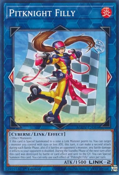 Pitknight Filly Age of Overlord Yu-Gi-Oh! card