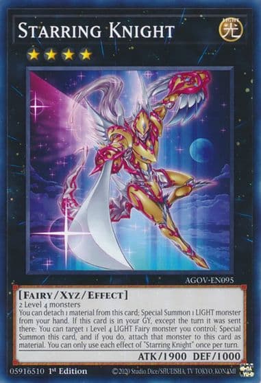 Starring Knight Age of Overlord Yu-Gi-Oh! card