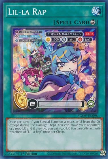 Lil la Rap Age of Overlord Yu-Gi-Oh! card