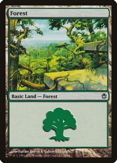 Forest 38 Duel Decks: Ajani vs. Nicol Bolas Magic card