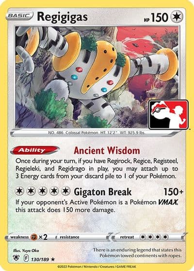 Regigigas Prize Pack Series Cards Pokemon card
