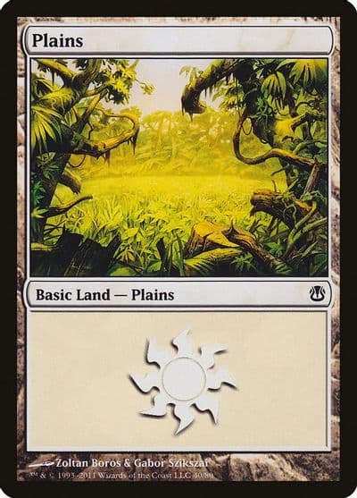 Plains 40 Duel Decks: Ajani vs. Nicol Bolas Magic card