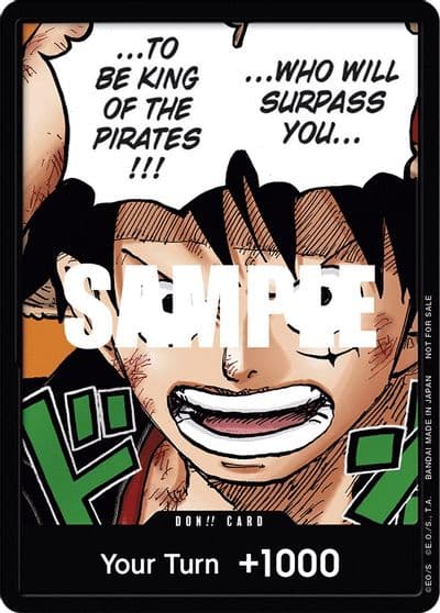 DON Card MonkeyDLuffy 1st Anniversary DON Card Pack One Piece Promotion Cards One Piece card