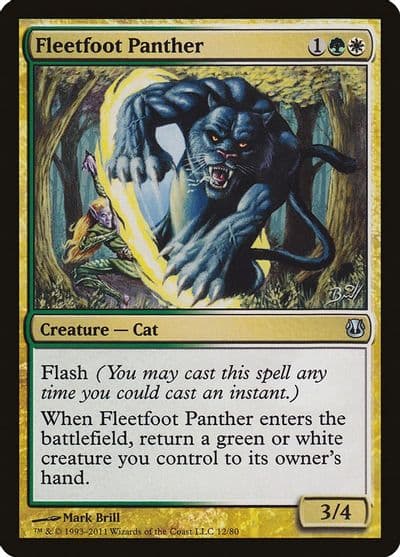 Fleetfoot Panther Duel Decks: Ajani vs. Nicol Bolas Magic card