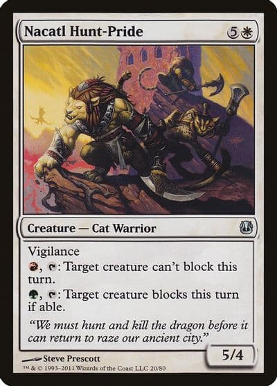 Nacatl Hunt Pride Duel Decks: Ajani vs. Nicol Bolas Magic card