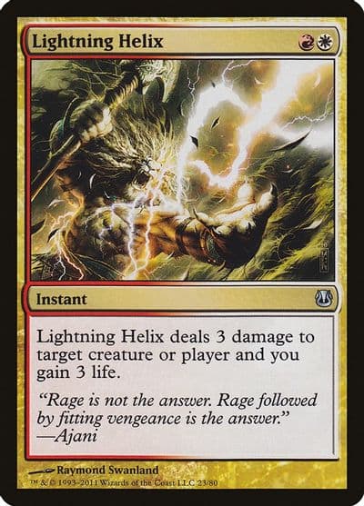 Lightning Helix Duel Decks: Ajani vs. Nicol Bolas Magic card
