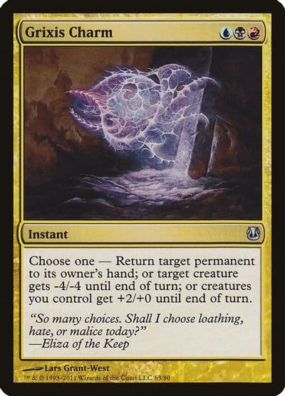 Grixis Charm Duel Decks: Ajani vs. Nicol Bolas Magic card