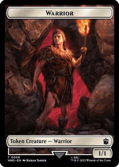 Warrior Food 0025 Double Sided Token Universes Beyond: Doctor Who Magic card