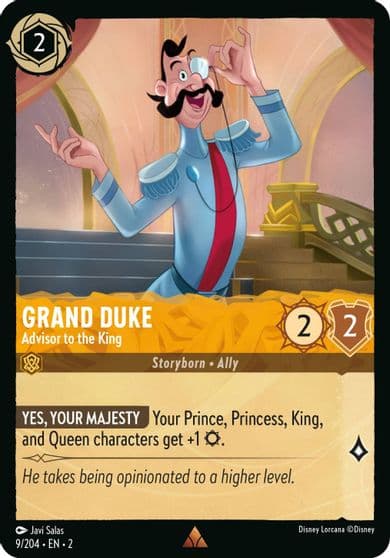 Grand Duke Advisor to the King Rise of the Floodborn Lorcana card