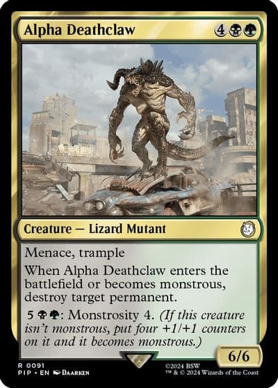 Alpha Deathclaw Universes Beyond: Fallout Magic card