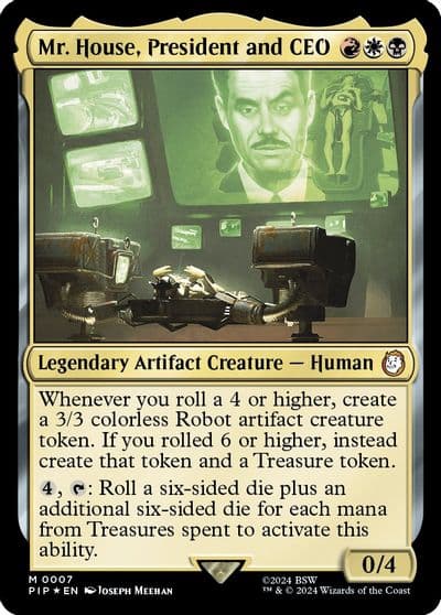 Mr House President and CEO Universes Beyond: Fallout Magic card