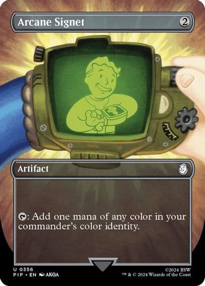 Arcane Signet Borderless Universes Beyond: Fallout Magic card