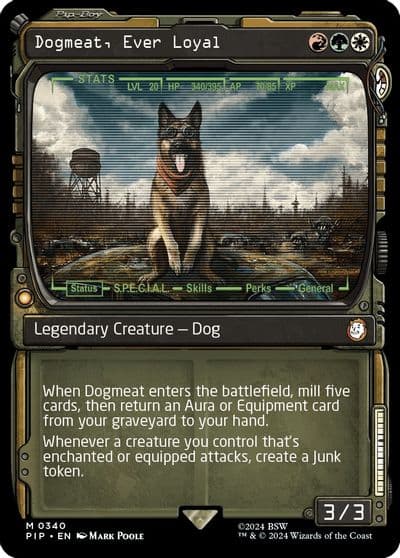 Dogmeat Ever Loyal Showcase Universes Beyond: Fallout Magic card