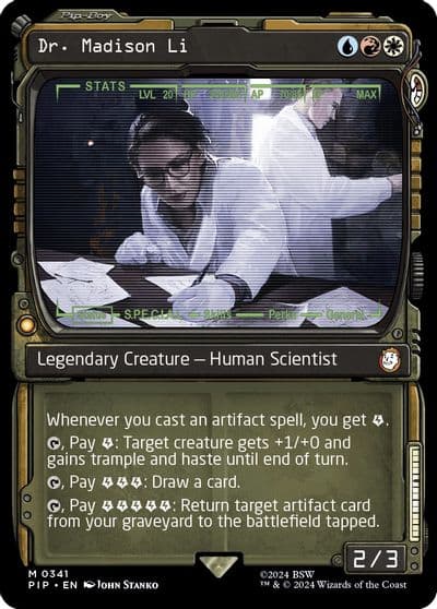 Dr Madison Li Showcase Universes Beyond: Fallout Magic card