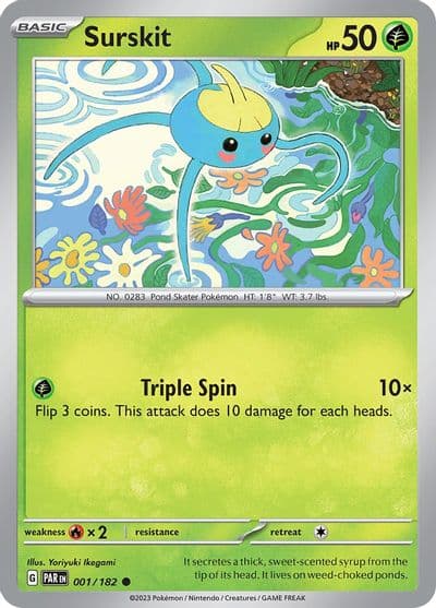 Surskit SV04: Paradox Rift Pokemon card