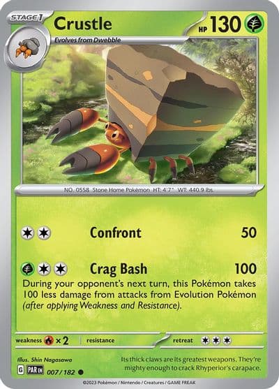 Crustle SV04: Paradox Rift Pokemon card