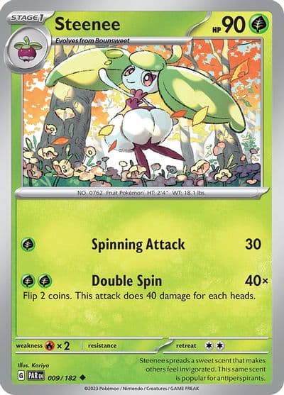 Steenee SV04: Paradox Rift Pokemon card