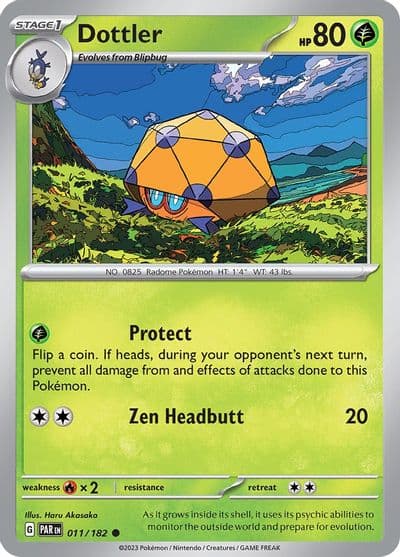 Dottler SV04: Paradox Rift Pokemon card