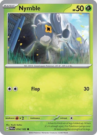 Nymble SV04: Paradox Rift Pokemon card