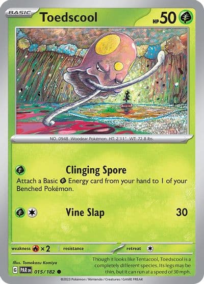 Toedscool SV04: Paradox Rift Pokemon card