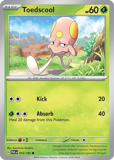 Toedscool SV04: Paradox Rift Pokemon card