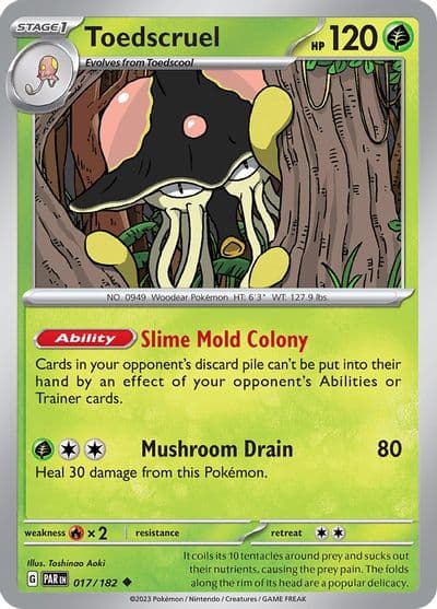 Toedscruel SV04: Paradox Rift Pokemon card