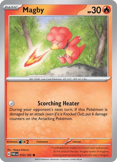 Magby SV04: Paradox Rift Pokemon card
