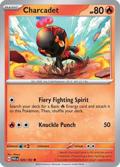 Charcadet SV04: Paradox Rift Pokemon card