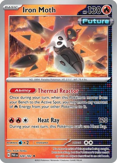 Iron Moth SV04: Paradox Rift Pokemon card