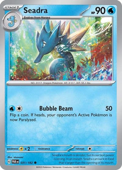Seadra SV04: Paradox Rift Pokemon card